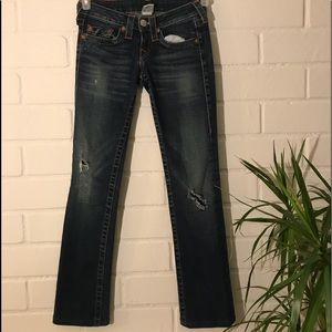 True Religion Johnny Distressed Jeans size 24